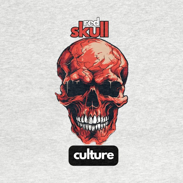 Red Skull Culture, Festival t-shirt, Unisex t-shirt, tees, men's t-shirts, women's t-shirts, summer t-shirts, trendy t-shirts, cool t-shirts by Clinsh Online 